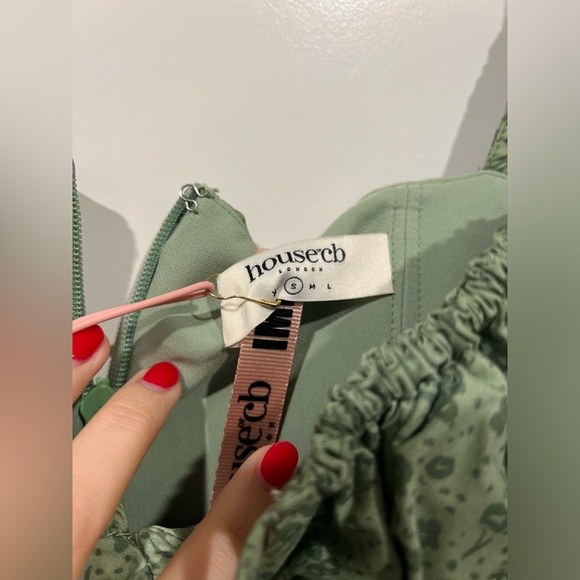 House of CB, Size S, Color: Green floral - Picture 3 of 4